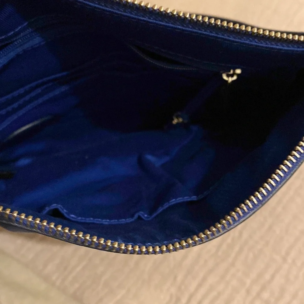 Fossil Sydney Royal Blue Leather Crossbody Bag